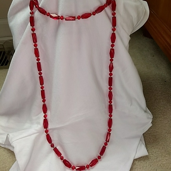 Vintage glass beaded necklace flapper Czech German - Picture 5 of 8